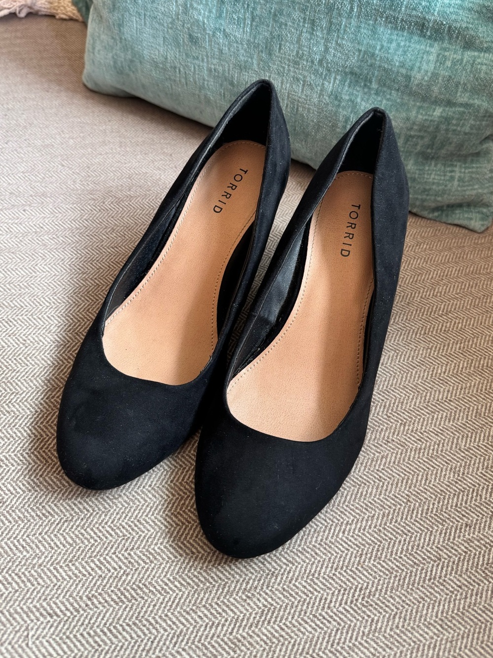 Torrid Faux-Suede Block Heel Pumps - Size 8.5W